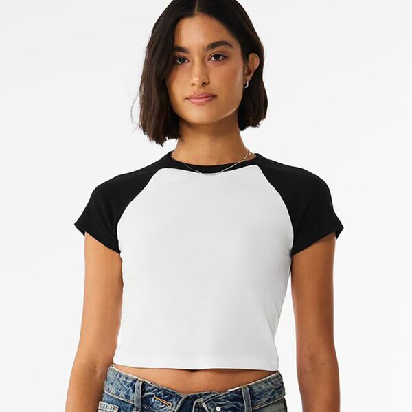 Women’s micro rib raglan baby t-shirt Thumbnail